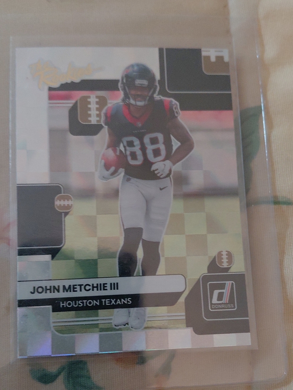 Houston Texans Football Trading Card - Red & White